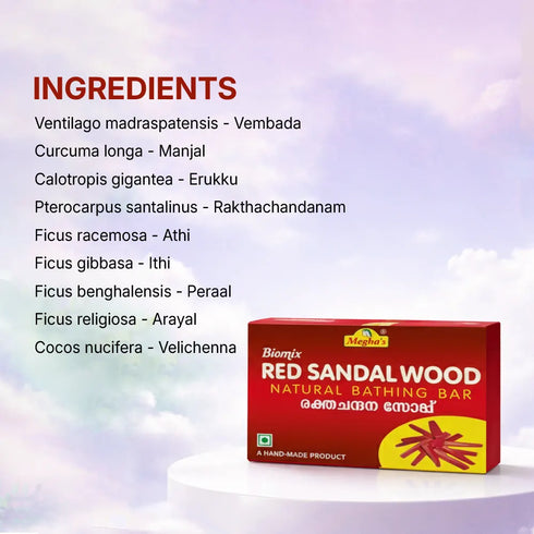 BIOMIX RED SANDAL SOAP- Biomix Red Sandalwood Skin Tone Soap